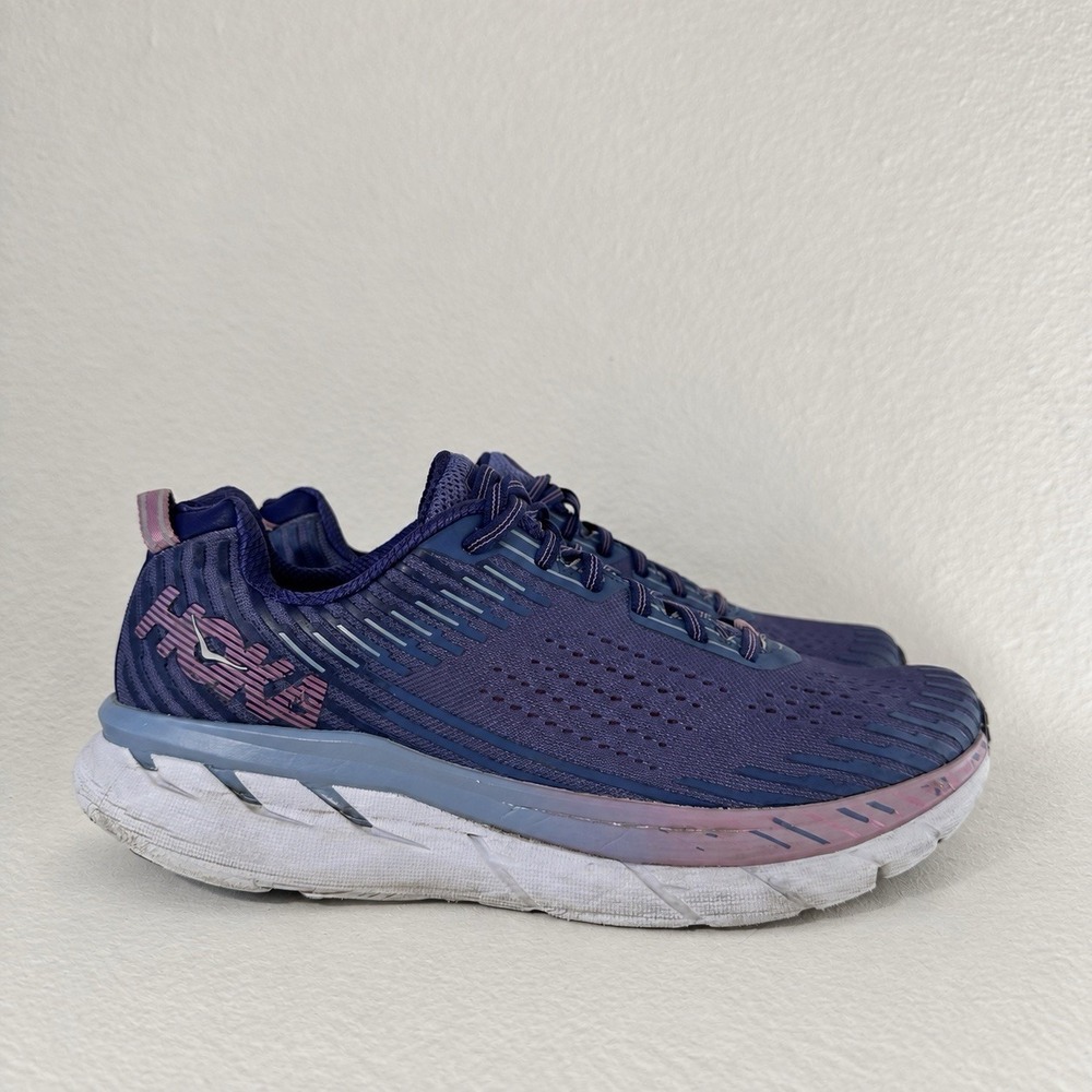 Hoka One One Clifton 5 Purple Women's Running Shoes Sz 11